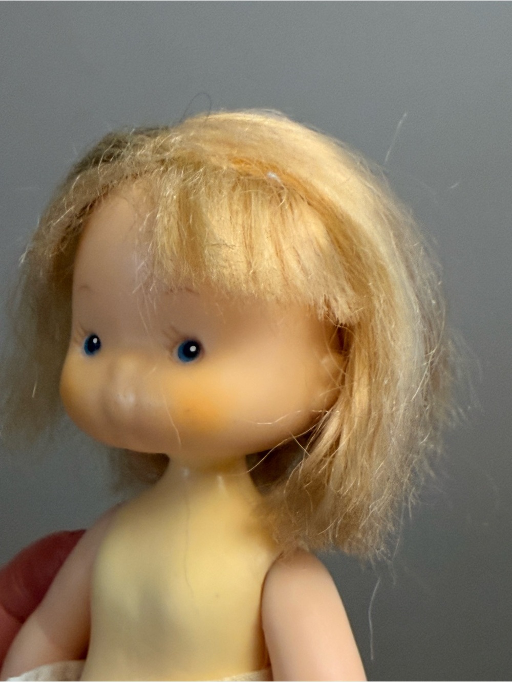 Vintage 1975 Vinyl Doll Knickerbocker Holly Hobbie Dolly Blonde KTC Toy Small - Picture 4 of 11
